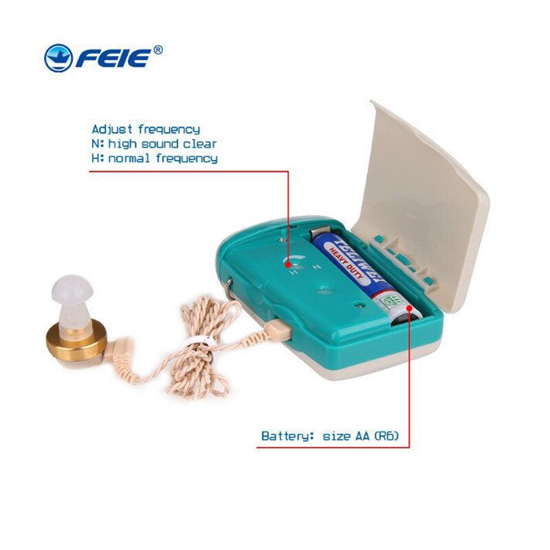 Light Pocket Mini Sound Amplifier Adjustable Tone Wired Hearing Aids for the Elderly Digital Hearing Aid Device Eare Care S-93