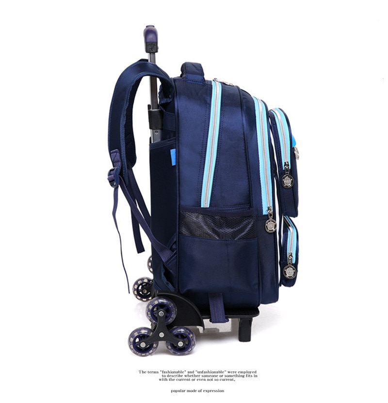 Kids 2/6 Wheels Removable Trolley Backpack Wheeled Bags School Bag for Boys Girls Travel Bags Child School Backpack Mochila