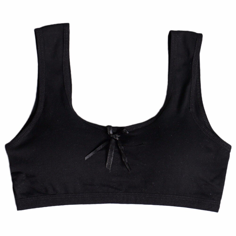 jugendlich Mädchen Unterwäsche Weich Gepolsterte Baumwolle Bh Junges Mädchen Yoga Sport Pubertät Bh Für 8-18Y