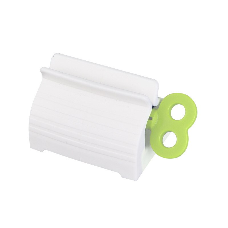 Facial Cleanser Squeezer Tube Press Rolling Bracket Toothpaste Squeezer Tooth Paste Holder Dispenser Bathroom Gadget: B-Green