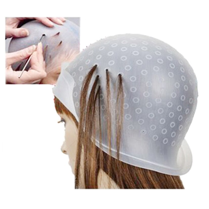 1 Pcs Professionele Herbruikbare Haarkleuring Benadrukken Cap &amp; Haak Kapsalon Kleur Styling Professionele Tools