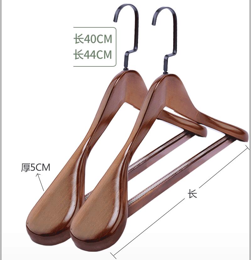 4 teile/los 40/44/45 cm männer und frauen massivholz breite-schulter kleidung Gestell kleidung speicher anzug Gestell ohne Sporn Anti-Schleudern