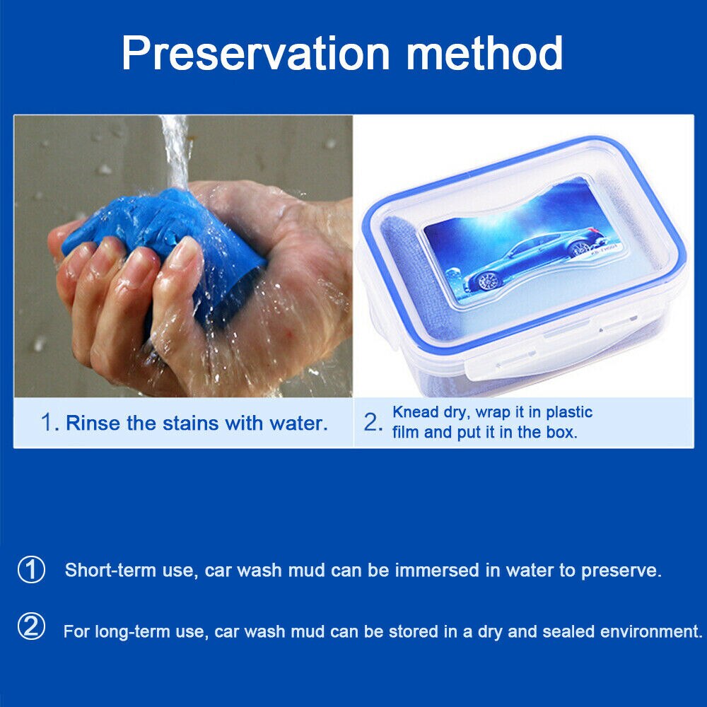 100g ler bar spejle vask automatisk rengøring værktøj 6.5*4.5*2cm