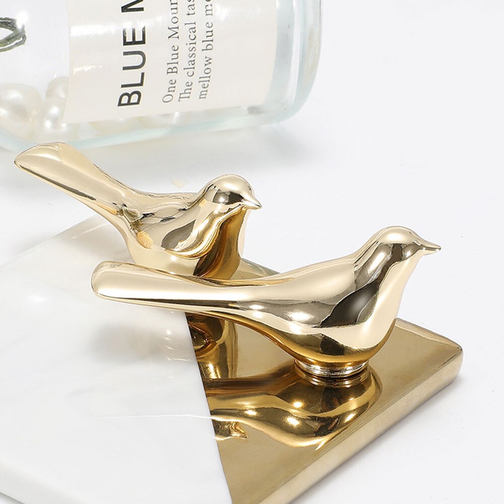 Skåphandtag Guld - Enkel Knopp - Zinklegering - För Lådor, Skåp och Möbeldekor