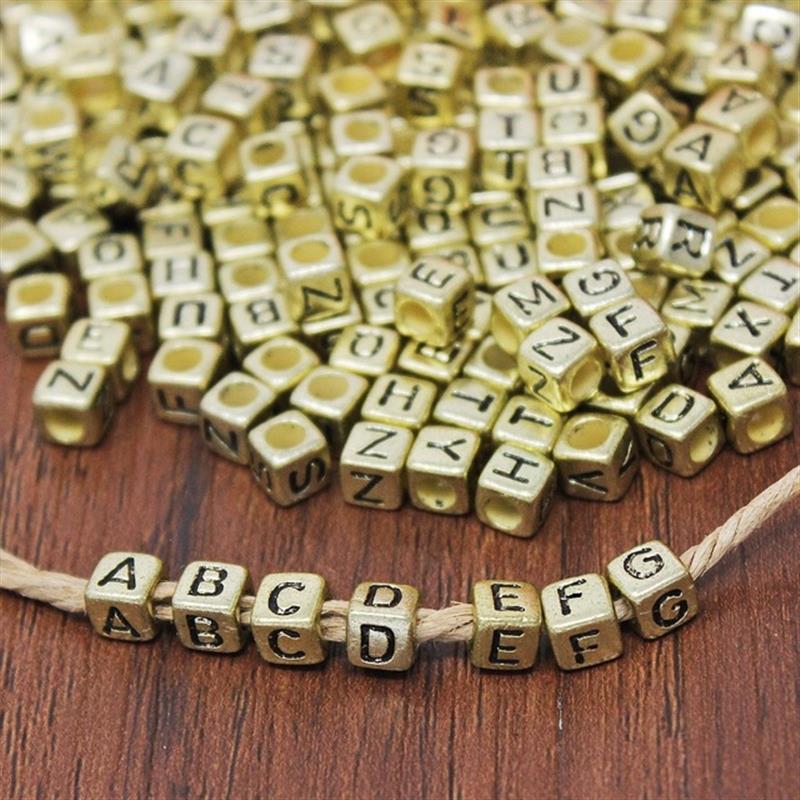 100pc Mixed English Letter Acrylic Beads Flat Heart Alphabet Number Beads For Charms Bracelet Necklace For Jewelry Making DI