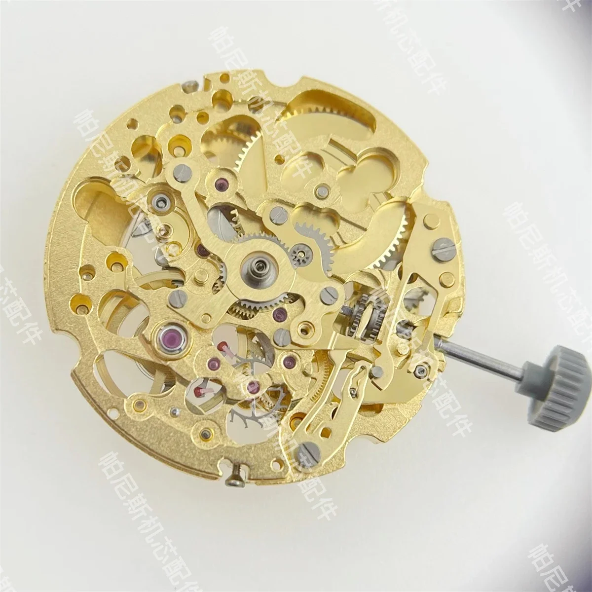 Miyota Skeleton 8N24 Mechanisch uurwerk Gouden/Zilver Automatisch opwindbaar 21 juwelen Japan Skeletonized mechanisme Hoge nauwkeurigheid