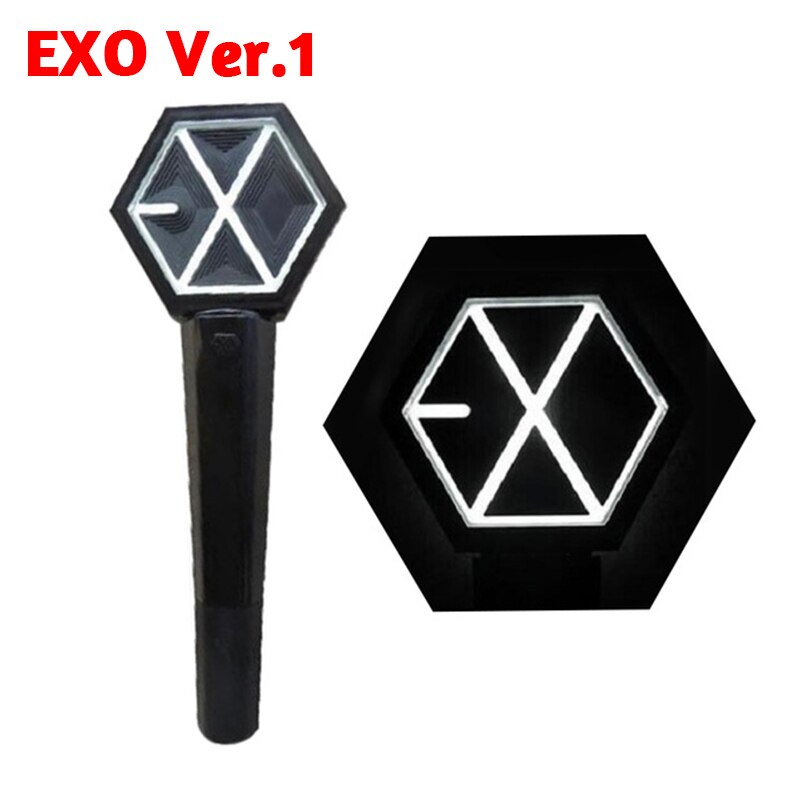 Korea LED Lightstick Light Stick Concert Glow Lamp Fluorescent Luminous Support Flashlight Glow Lamp Concert Fan Collection: EXO Ver.1