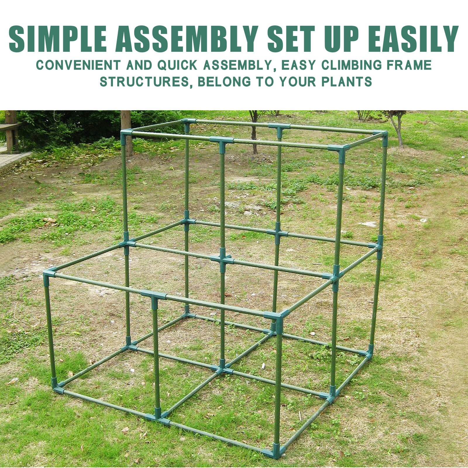 5PCS Greenhouse Frame Connector Plants Awning Pillar Connectors Climbing Plants Awning Pipe Pole Connecting Joints Bracket Parts