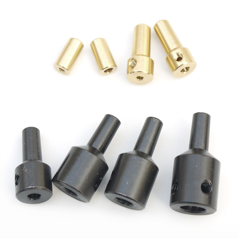 Adaptador de mandril de taladro Jt0, manguito de eje de conexión, acoplamiento de cobre de acero de 2,3mm/3,17mm/4mm/5mm/6mm/8mm