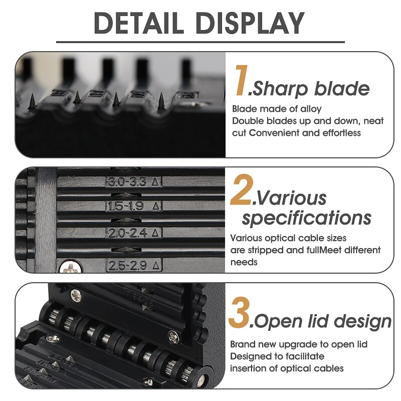 Fiber Optical Loose Tube Cable Slitter Fiber optic tool longitudinal beam tube loose tube knife stripper