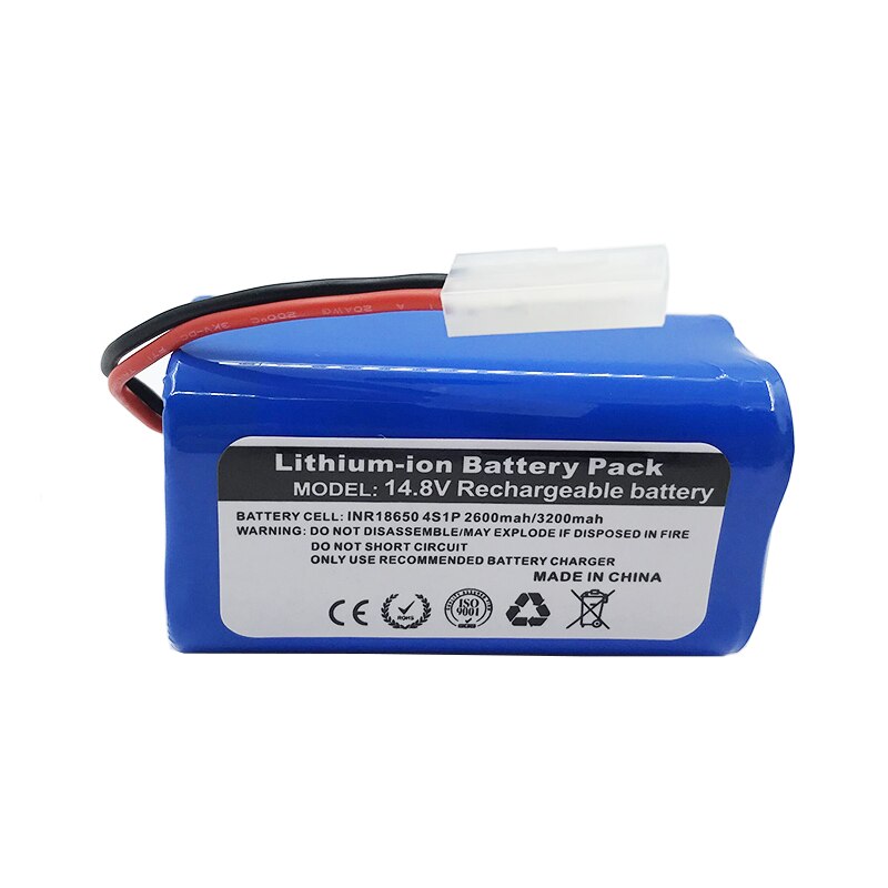 Vakaumus 14.8v 2600 mah li-ion batteri til xiaomi  g1 mi robot støvsuger essentiel mjstg 1 robotstøvsuger tilbehør