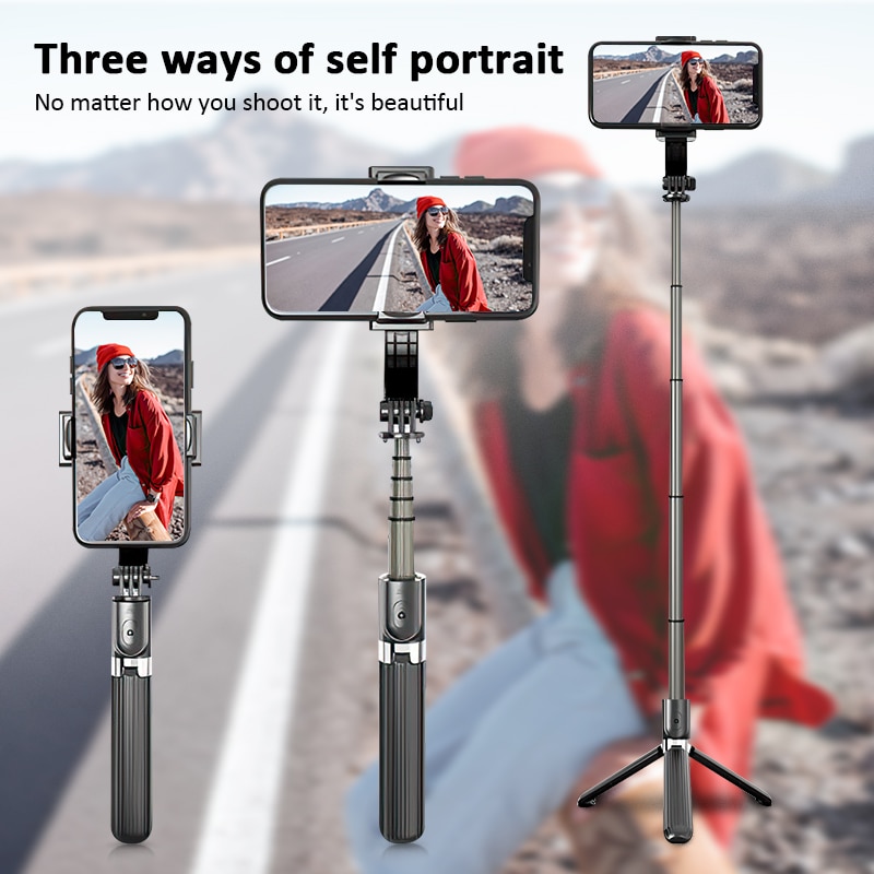 TRAVOR handheld gimbal stabilizer single axis hand gimbal smartphone stabilizer tripod selfie stick stabilizer for telphone live