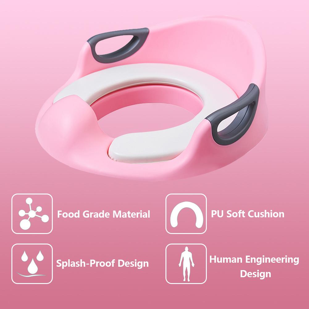 Kinder Trainer Wc Sitz PU Kissen Extra Große Baby Wc Sitz Armlehne Kind Wc