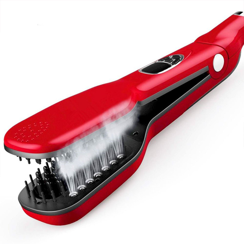 Steampod – peigne électrique à revêtement céramique LCD, fer plat , brosse à lisser les cheveux