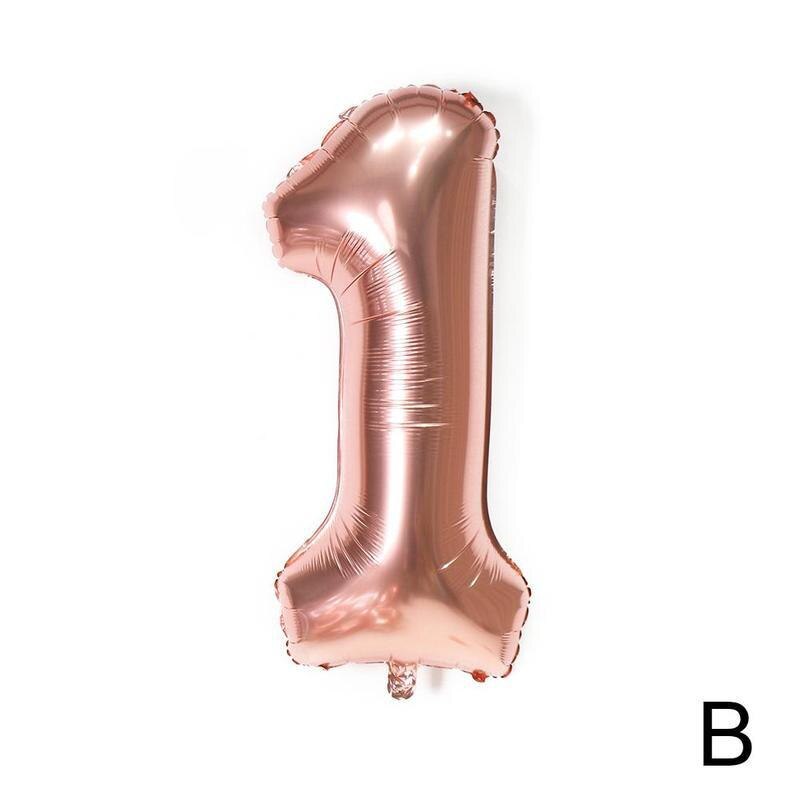 1Pc 40 Inch Ballen Cijfers Grote Aluminiumfolie Digitale Voor Kinderen Decoratie Verjaardag Ballon Ballen Groot Aantal Cijfers P q5V8: 1