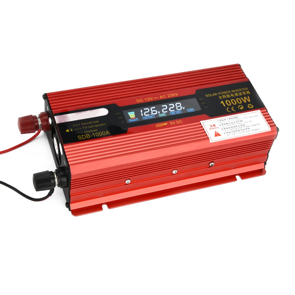 1000W Watt Carr Inverter Dc 12V Naar Ac 220V Usb Converter Auto Power Inverter Charger Adapter