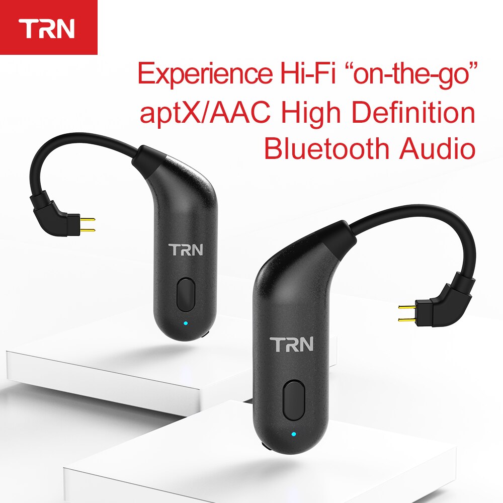 TRN BT20S Bluetooth 5.0 Headphone Adapter - MMCX/0.75mm/0.78mm Pin - Apt-X - 10m Range