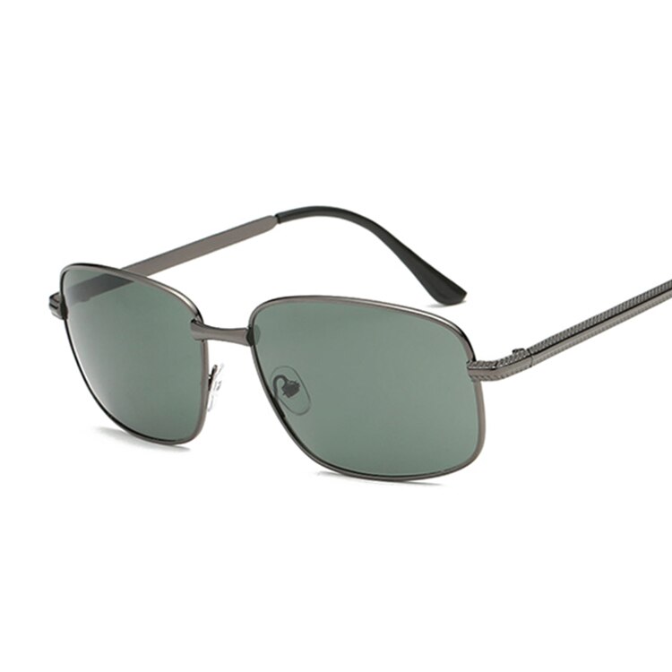 Vierkante zonnebril heren dames spiegel autorijden retro zonnebril heren dames  uv400 merk lunette de soleil homme: Pistool  g15 groen