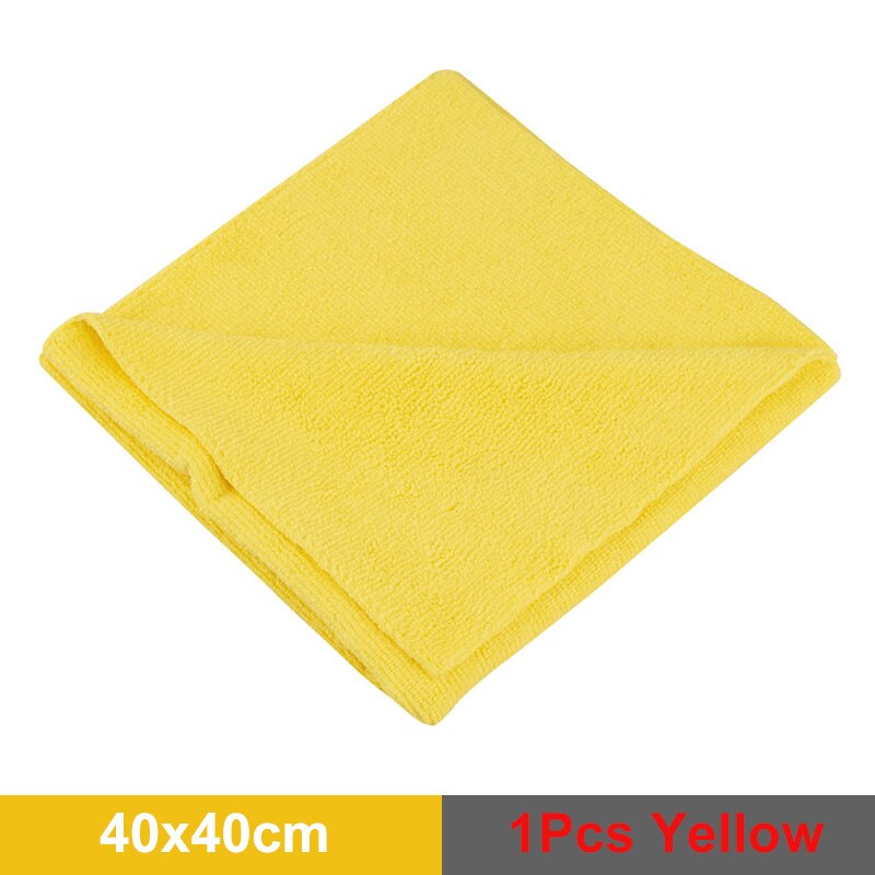 Extra Soft Car Wash Waxed crystal Microfiber Towel Car Cleaning Drying Cloth Car Care Cloth Detailing Car WashTowel Never Scrat: 1pcs yellow
