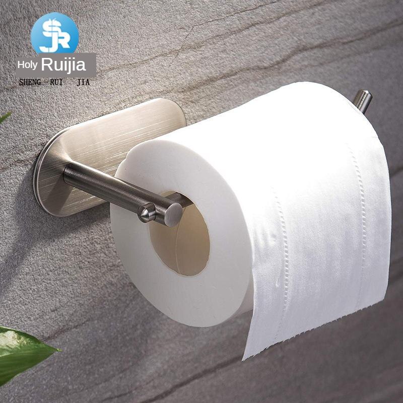 Shengruijia 304 ruostumattomasta teräksestä rei'itetty rullateline harjattu wc-paperipidike saniteettitavaratyylinen paperipyyhehylly