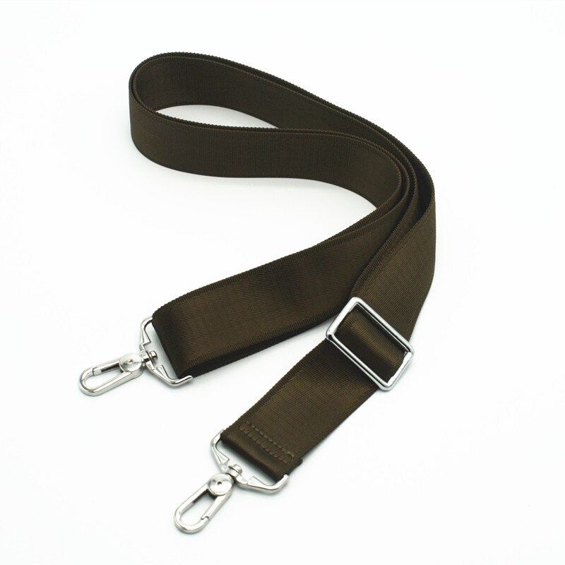Black Nylon Bag Strap For Men Bags Strong Shoulder Strap Men Briefcase Laptop Bag Belt Length 150CM Bag Accessory: NO 16 Brown