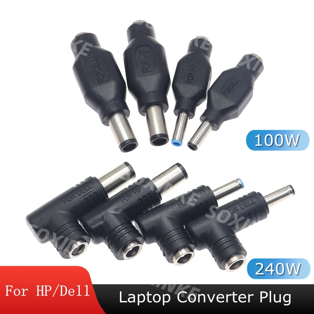 DC Male Plug 7.4x5.0/4.5x3.0mm to DC Female 5.5*2.1mm/5.5X2.5 Power Adapter Charging Converter Plug Connector For Dell HP laptop
