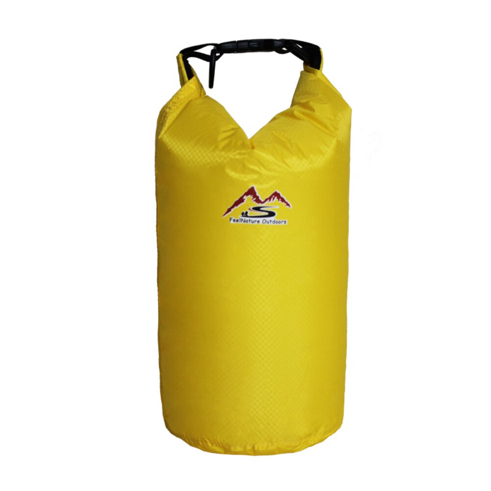 Outdoor Dry Backpack Water Floating Bag Roll Top Sack Kayaking Waterproof Bag Rafting Boating River Trekking Swimming Pool: Yellow / 30L