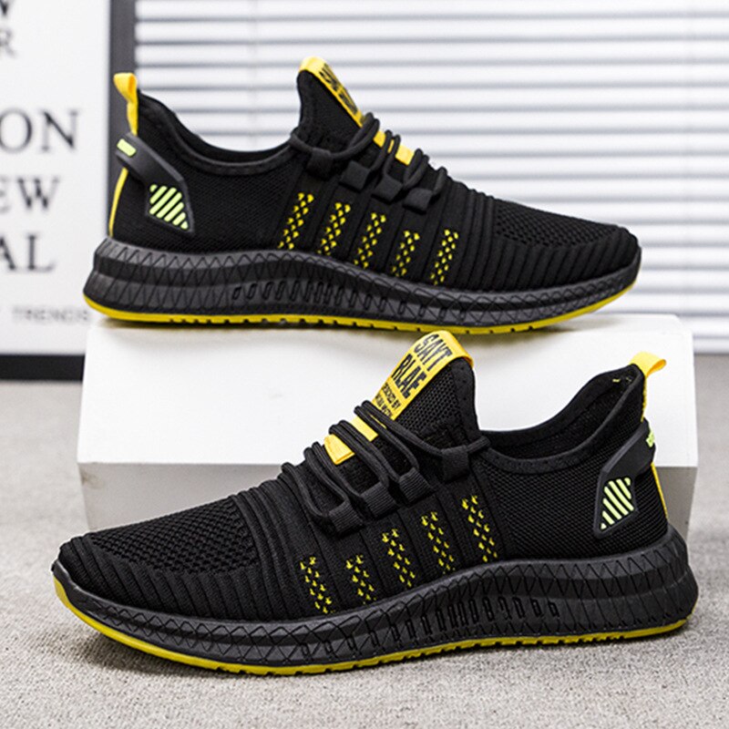 Zomersneakers lichte heren casual schoenen ademende herenschoenen veterschoen wandelschoen antislip direct