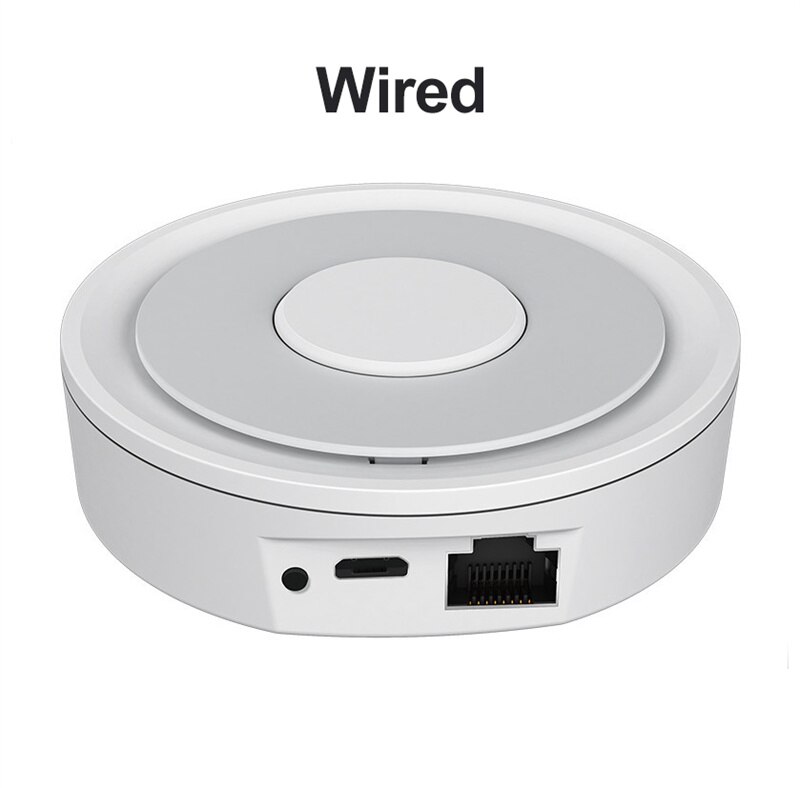 Hapythda Wired/Wireless Gateway Tuya ZigBee 3.0 Smart Hub Gateway Smart Home Bridge App Voice Remote Control Alexa Google Home: 1PC Wired Hub