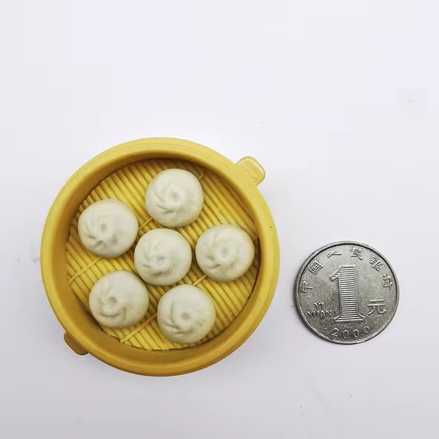 Gesimuleerde voedselkoelkastmagneten Hars geschilderde magneet Noedels Ribben Pot Leuke magneten voor koelkast Retro magnetisch handwerk: green