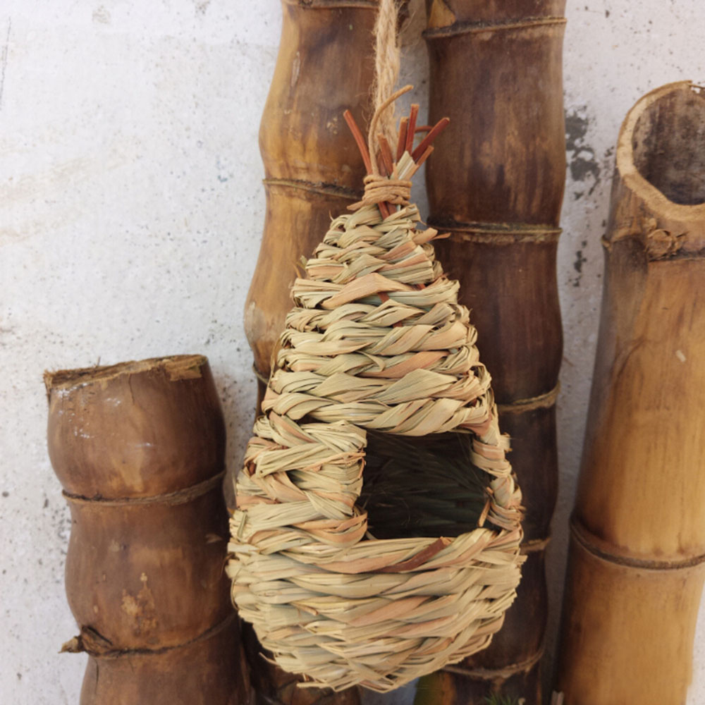 Wooden Bird House Hummingbird House Outside Hanging Handmade Outdoor Birdhouse Nest for Gardening Decoration