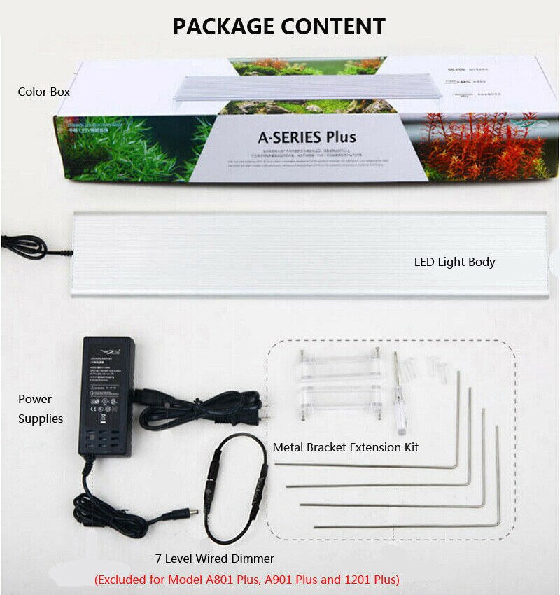 Chihiros A PLUS Series Aquarium Plant Grow LED Light Lamp with Wired