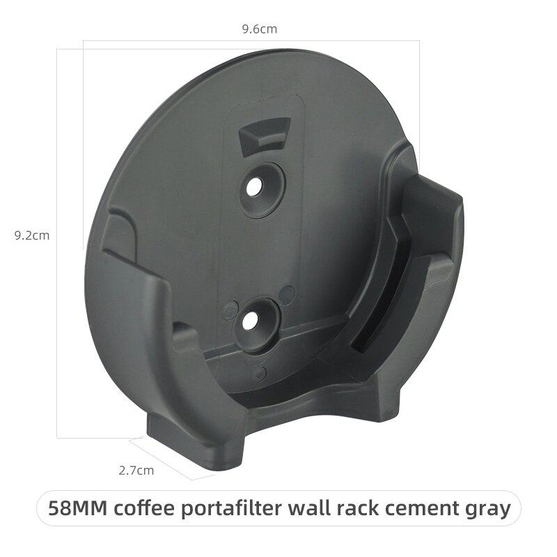 Kaffe portafilter vägg rack 51mm/54mm/58mm kaffe manipuleringsväggmonterad rack: 58mm cg