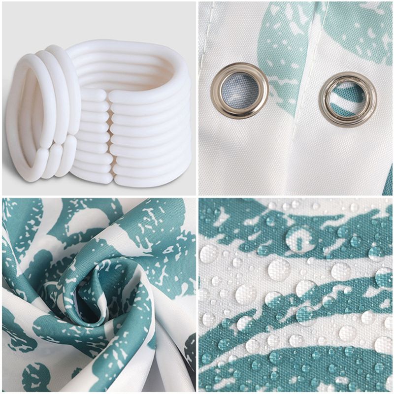 Cortina de ducha estilo europeo cortinas de caída de baño tela impermeable para uso en la sala de Ducha