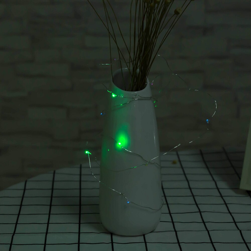 20LED Chic Kurk Vormige Starry Licht Wijnfles Lamp Voor Xmas Decor: green