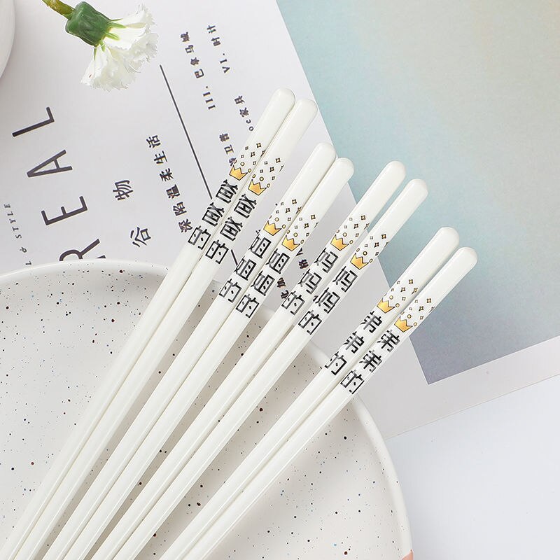 Keramik Stäbchen Mehrweg Stäbchen Spülmaschine Sicher Geschirr Sushi Stock 24,5 cm Lebensmittel Stock Geeignet Für Gaststätten: 4Stck Typ 2
