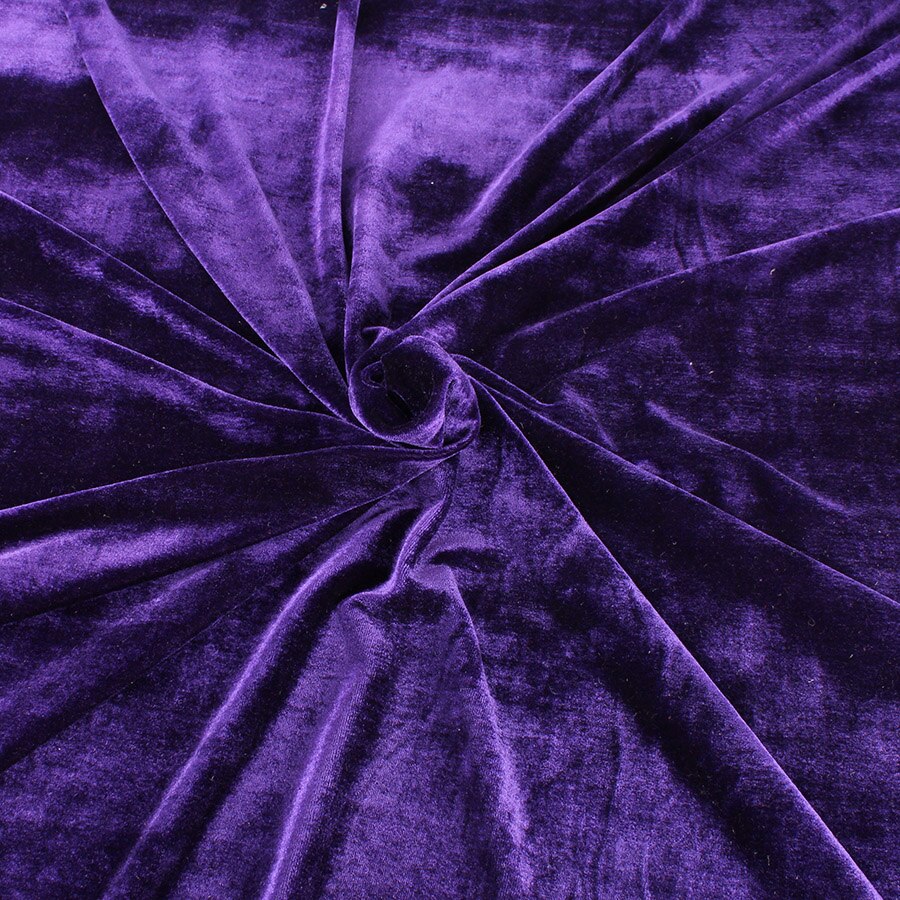Tissu en velours extensible tricoté de 160cm de large | Tissu en velours Poly élastique de pour combinaison de sport