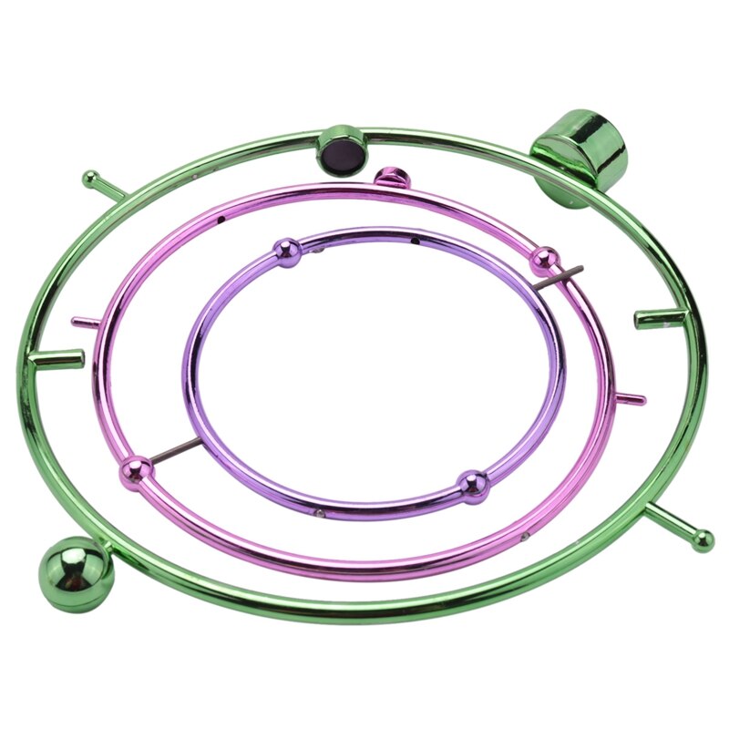 1Piece Solar System Model Desk Toys Newtons Cradle Perpetual Motion Spherical Pendulum Revolving Desk Orbital Toy