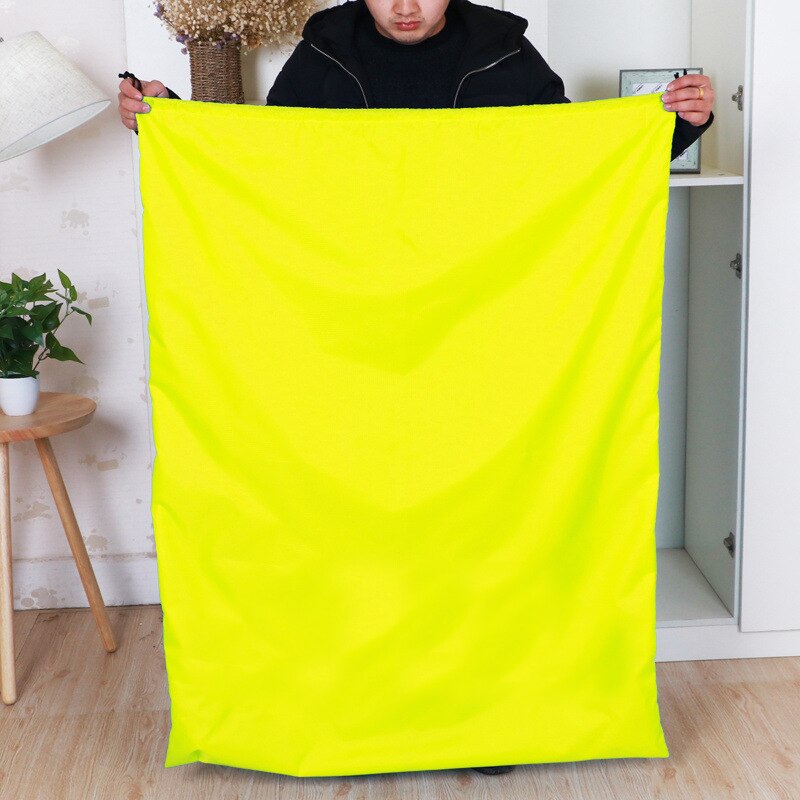 Heavy Duty Große Wäsche Taschen Kordelzug Reise Veranstalter Tasche Camp Hause College Wohnheim Reißfest Schmutzige Tuch Große Lagerung Taschen: 50x70CM / Yellow
