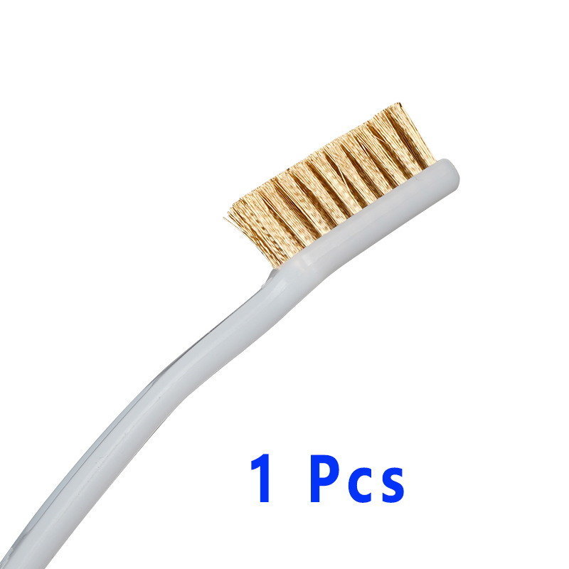 Impressora 3D Escova De Dentes De Fio De Cobre, Punho De Escova De Cobre, Bloco De Aquecedor De Bico, Hotend Limpeza, Peças De Cama Quente: Vermelho