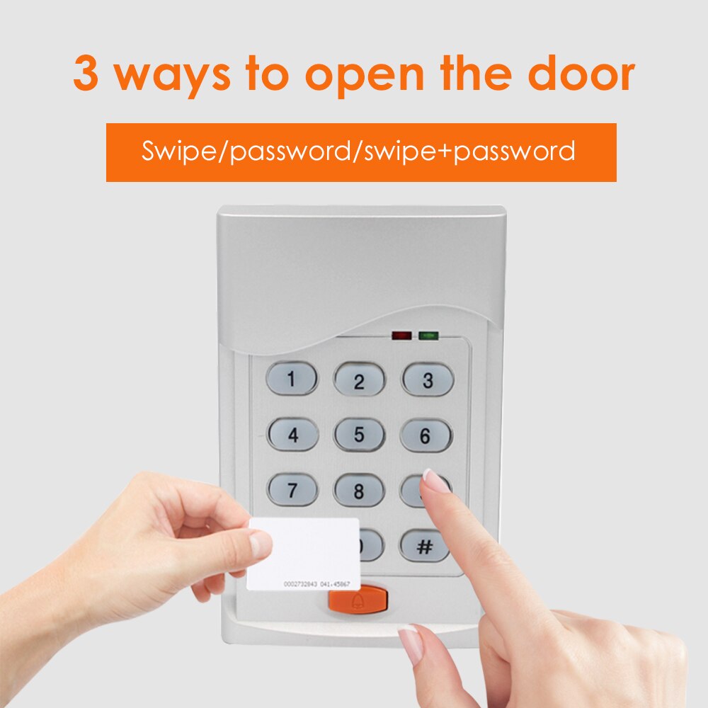 125Khz RFID Access Control Machine Keypad WG26 Input Standalone Access Control System 600users