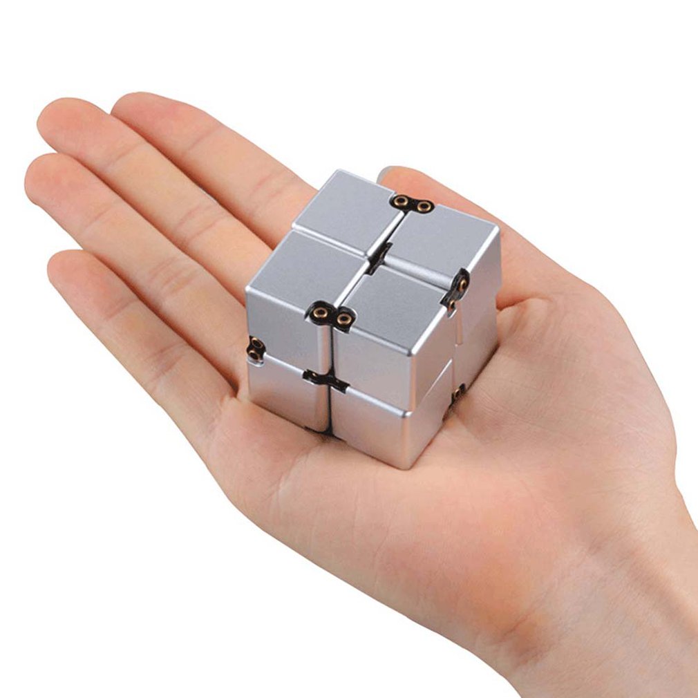 Magische Kubus Aluminium Cube Toys Premium Metalen Vervorming Magische Anti-Stress Cube Stress Reliever Voor Angst