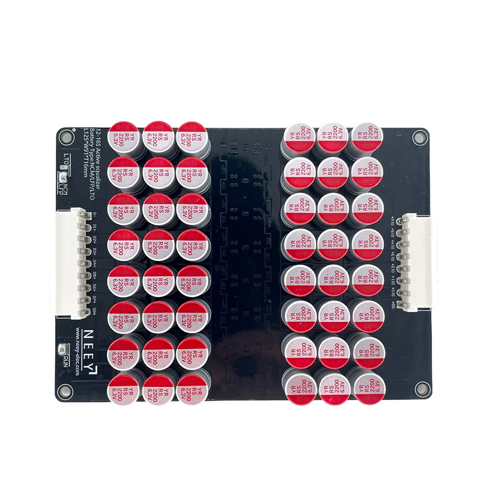 NEEY Equilibrador de ecualizador activo 5A 12S 13S 14S 15S 16S Lifepo4/Lipo/LTO Condensador de energía de batería Litio Lipo Lifepo4 Ecualizador