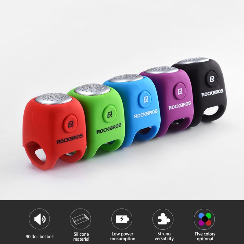 Bicicleta Eléctrica campana a prueba de lluvia MTB bicicleta de carretera de montaña manillar Gel de sílice campanas cuerno súper fuerte alarma de seguridad de bicicleta