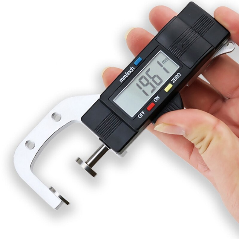 Digital Thickness Gauges Mini Portable Horizontal Electric Thickness Meter Measurement Tool 0-25.4mm Caliper 0.01mm