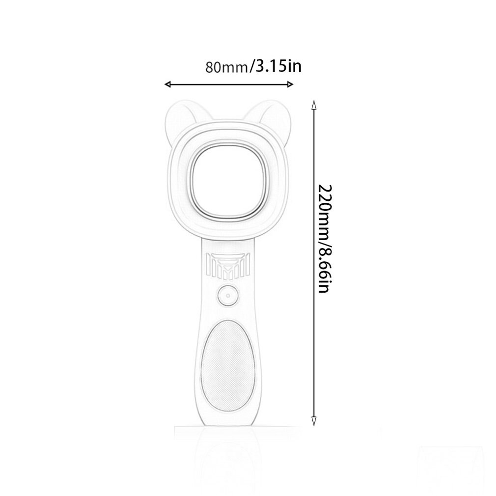 Bonito ventilador de aire libre de gato con Usb recargable, ventilador portátil sin cuchilla, Mini ventilador de refrigeración manual sin hojas