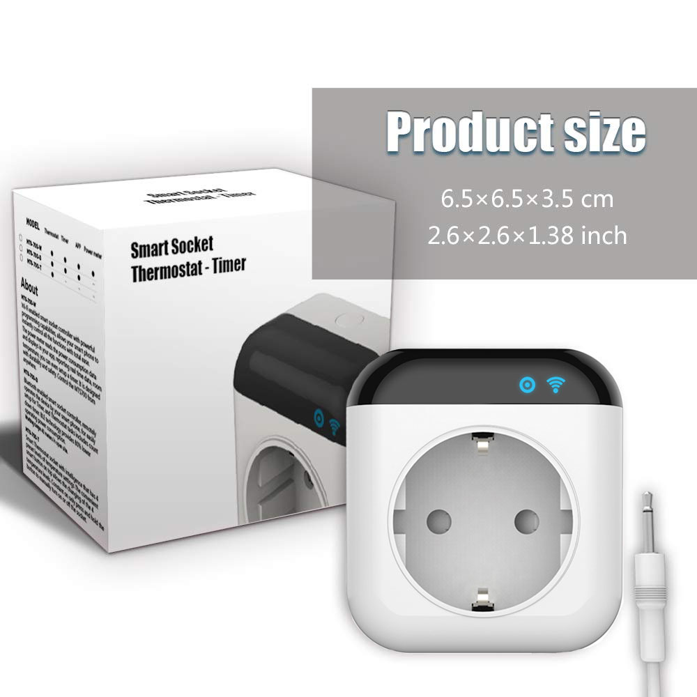 Nashone Termostato WiFi smart socket Thermostat,Timing Countdown,Power Meter Work with Android Smart Temperature Control System