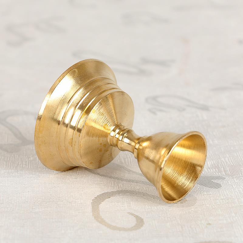 1 portacandele porta lampada al burro in rame lampada lunga candeliere mettere candela tazza di rame decorazioni per la casa: Argento