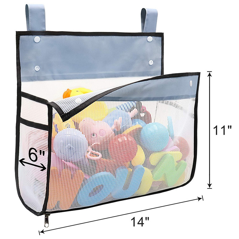Baby Shower Bath Toys Baby Kids Toy Storage Mesh with Strong Suction Cups Toy Bag Net Bathroom Organizer Bathroom Storage Toy