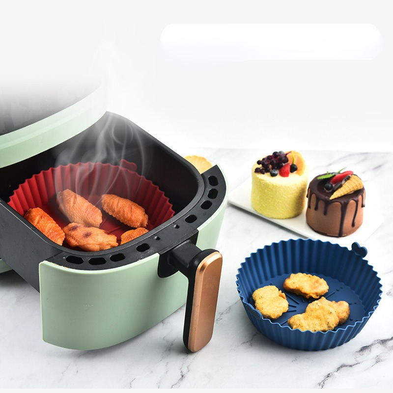1 Stuks Lucht Friteuse Bakplaat Siliconen Herbruikbare Bakmand Grill Pan Food-grade Non-stick Cakevorm keuken Oven Pot Accessoires
